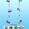 Adjustable Stainless Steel Infrared Spirit Level Rod with Fine-Tuning