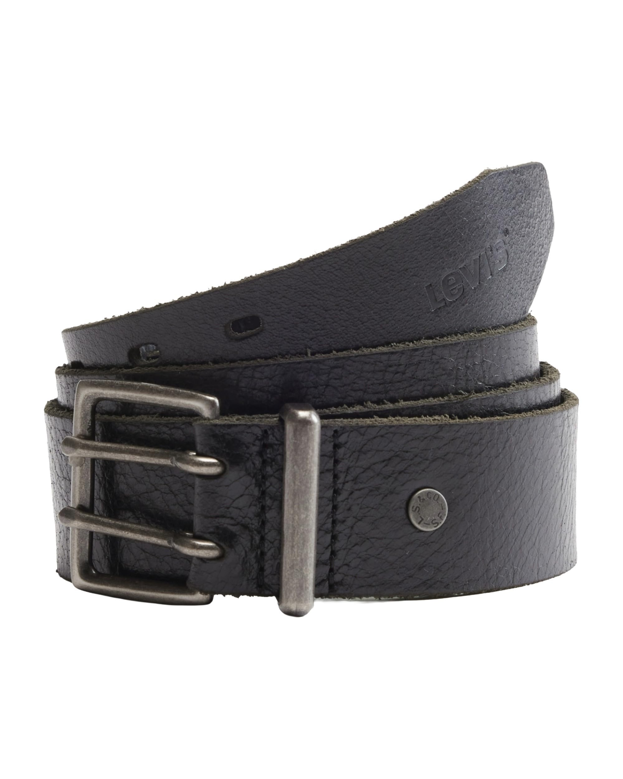 Ремень Levi s POTRERO с двойной пряжкой из натуральной кожи 005D3-0000 US 85