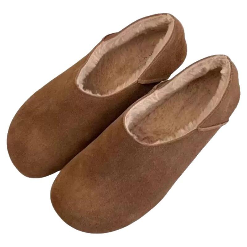 Flat Bottom Women's New Spring and Autumn One-pedal Women's Shoes Lazy Single Shoes All-inclusive Boken Doudou Shoes