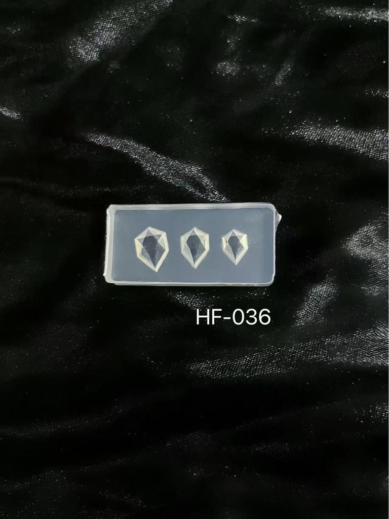 3D Nail Decoration Mold: Diamond, Flower, Rose, Seashell, Cane Shapes