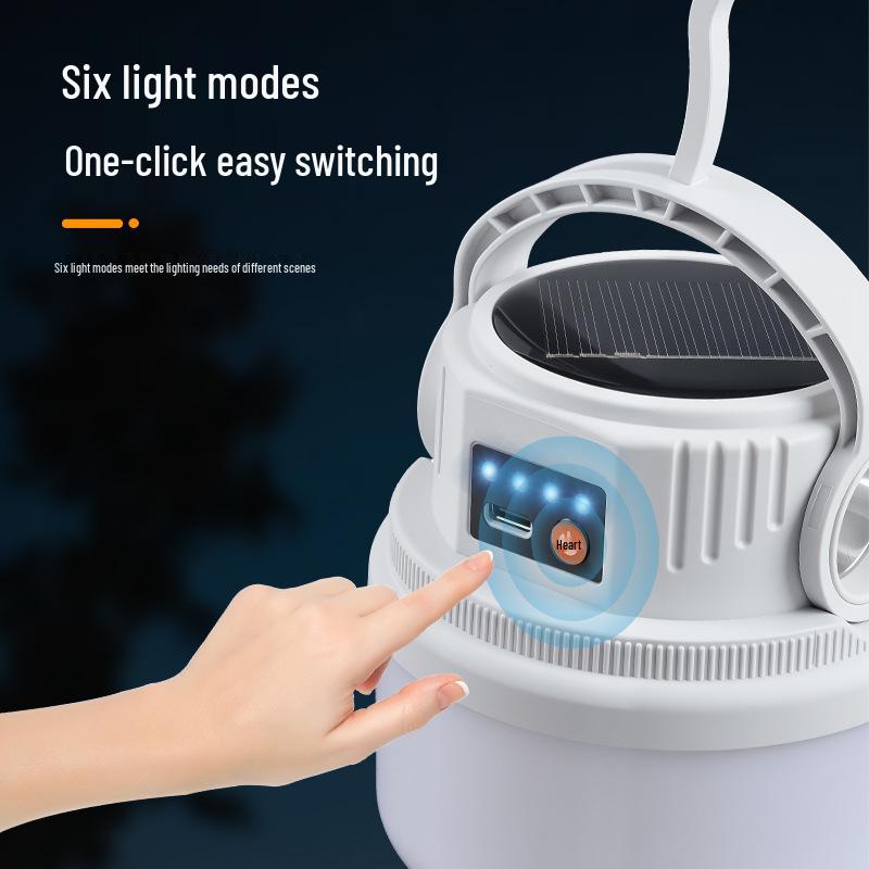 Solar Camping Emergency Light - Outdoor Tent, Street Stall & Power Outage Solution