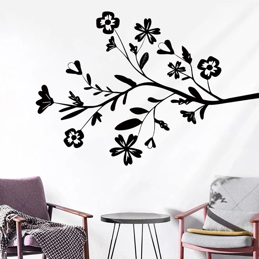 1 Stück Aquarell Vogel Pflaume Pfirsichblüte Wandaufkleber Für Wand Fenster Schlafzimmer Dekoration Raumdeko Für Haus