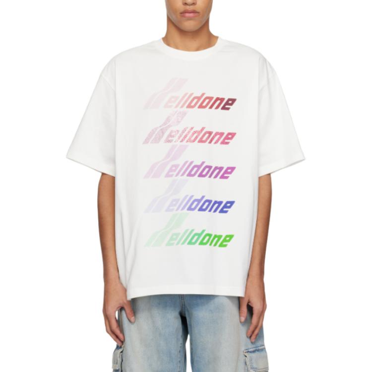 WE11DONE Multi Logo T shirt WDTT125765UWH