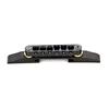 Chrome Plated Jazz Guitar Bridge Tailpiece with Gold Roller Saddle Bridge Roller Saddles Jazz Electric Guitar Parts