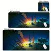 Oyun Dış Gezegenler Anime Mouse Pad Kaymaz Kauçuk Klavye Mouse Pad'i Dizüstü Bilgisayar Evren Güneş Sistemi Masa Matı Ofis Aksesuarları