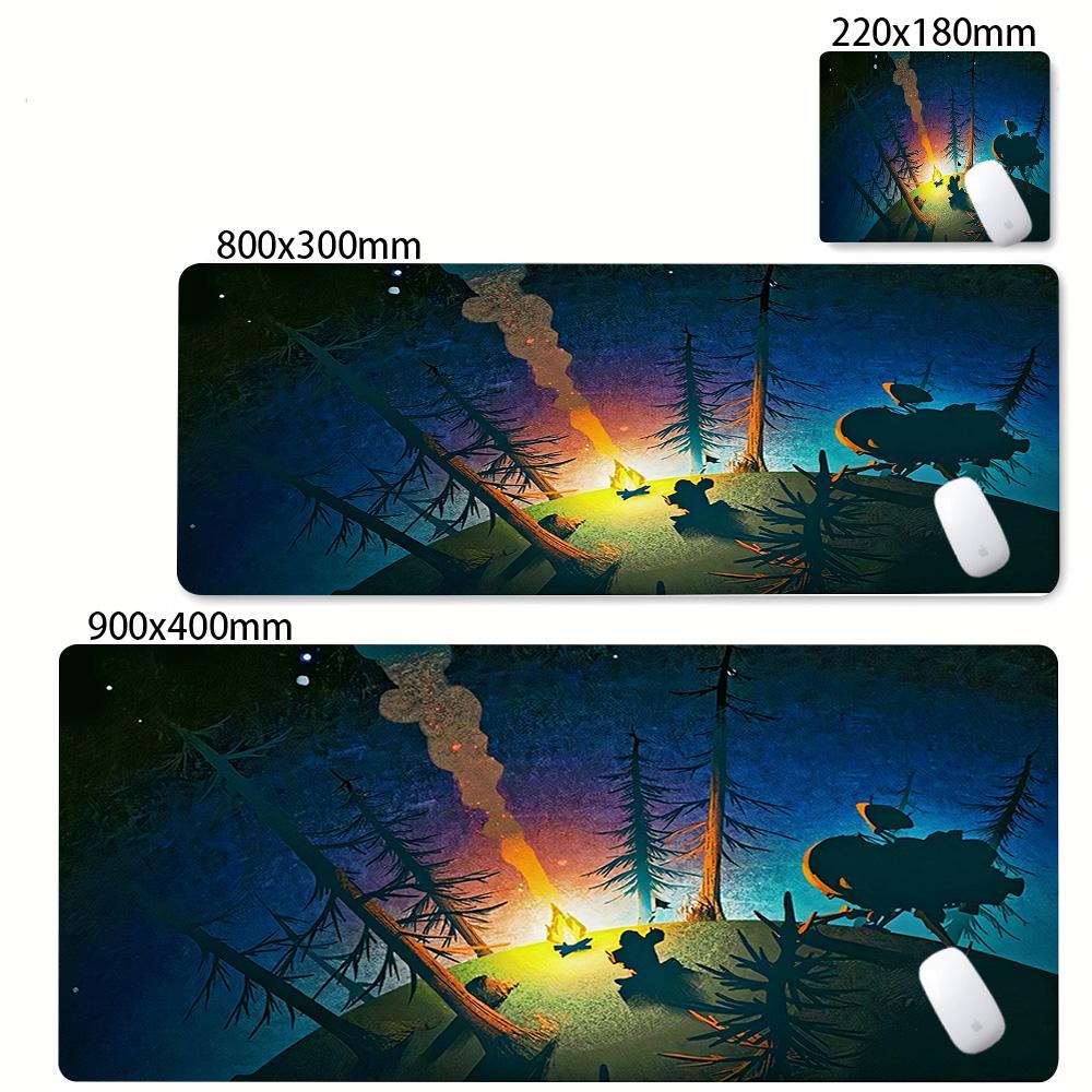 Oyun Dış Gezegenler Anime Mouse Pad Kaymaz Kauçuk Klavye Mouse Pad'i Dizüstü Bilgisayar Evren Güneş Sistemi Masa Matı Ofis Aksesuarları