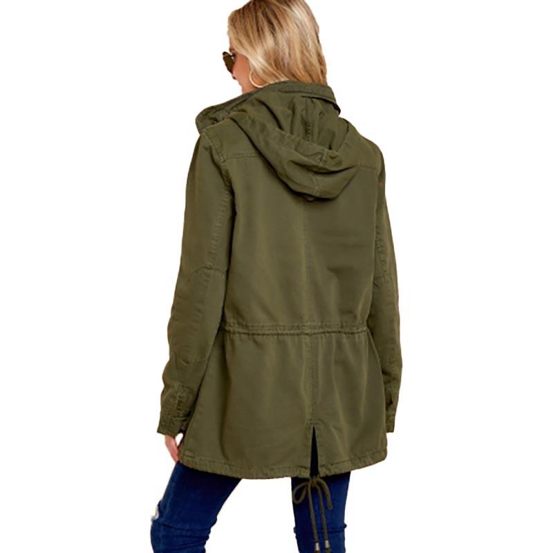 hooded utility parka