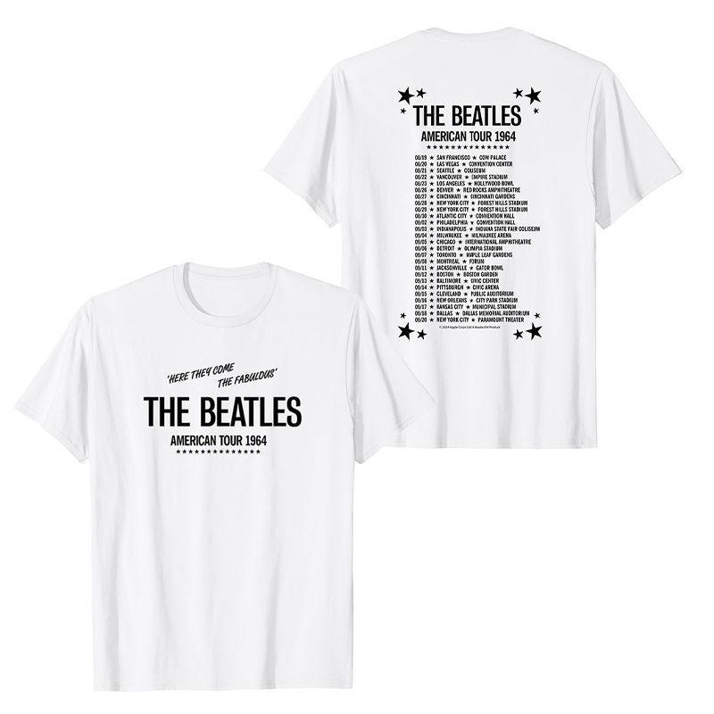 

The Beatles John Lennon Rock Men s Loose Pure Cotton Short-sleeved T-shirt 4XL