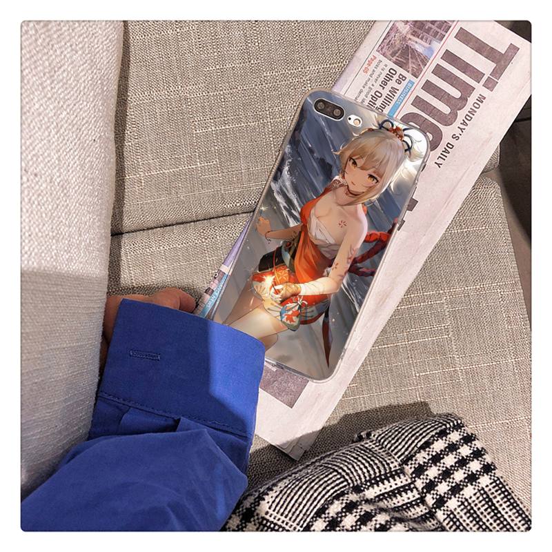 

Чехол для телефона Genshin Impact Yoimiya для iPhone 11 12 13 mini pro XS MAX 8 7 6 6S Plus X 5S SE 2020 XR 13 Pro Max