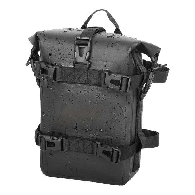 Waterproofed Motorcycle Rail Mounted Storage Bag With Enhances Hold Exteriors And Compacts Size For Routine Journey