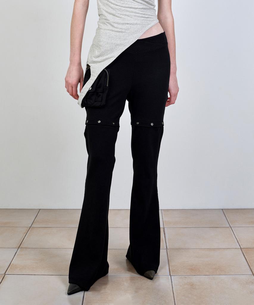 Nash Detachable Slim Fit Pants Black