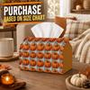 1pc Country Fall Autumn Tissue Box-Pumpkin Plaid Row,Durable Napkin Organizer for Car,Kitchen,Dining,Home Decor-Decorative Tabletop Party Tissue Box,F