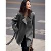 Women's Mid-Length Double-Faced Wool Blend Coat