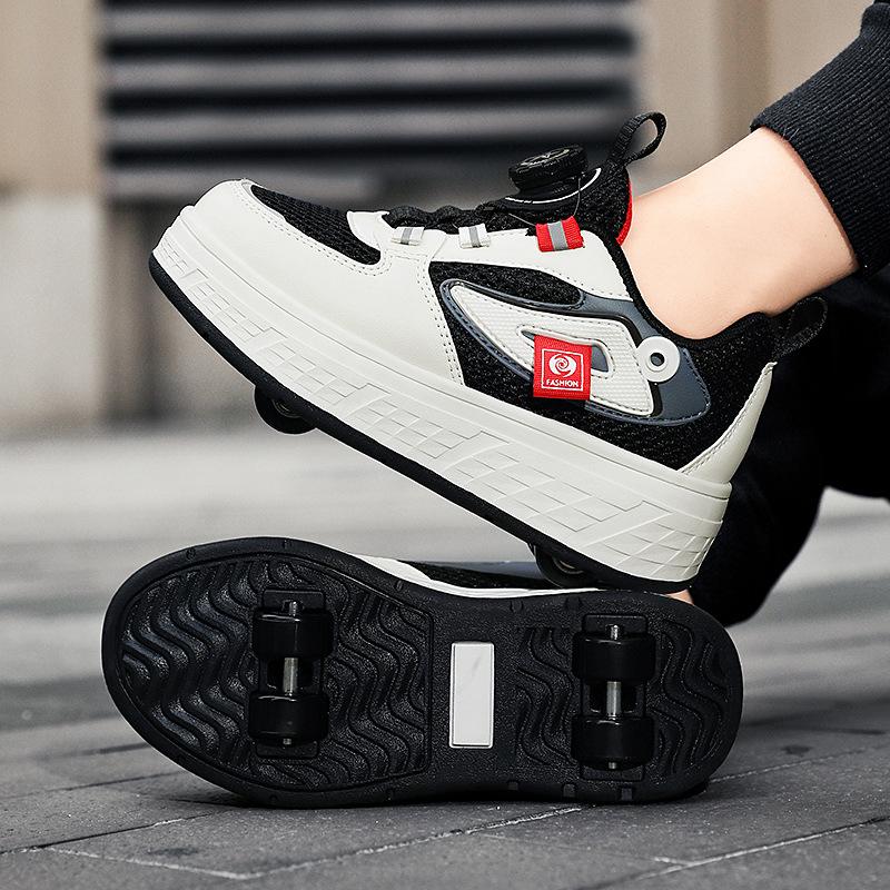 4 Wheel Racing Roller Skates for Boys and Girls Roller Inline Skates Shoes for Children's Ice Skating Sneaker with Wheels Gift