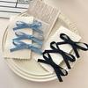 3 pieces of ultra-fairy bowknot ribbon hair clip, ponytail, bangs, and side hairband for girls