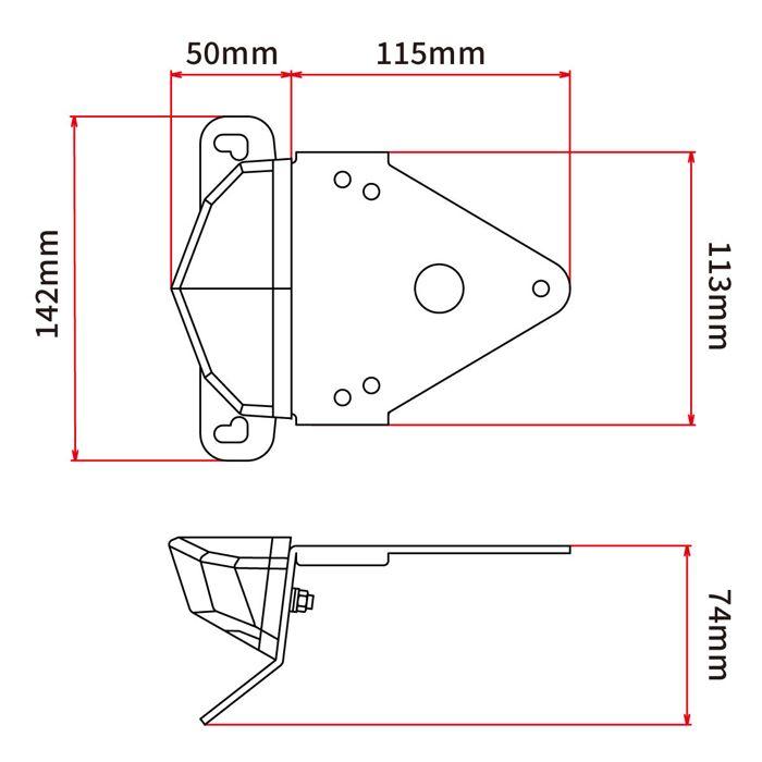 Lumière de plaque d'immatriculation - Uzuki - DRZ400 - LED Edge2 - Fumée - Support inclus