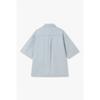 Studio Tomboy Stripe Denim Short Sleeve Shirt 91m6221224 