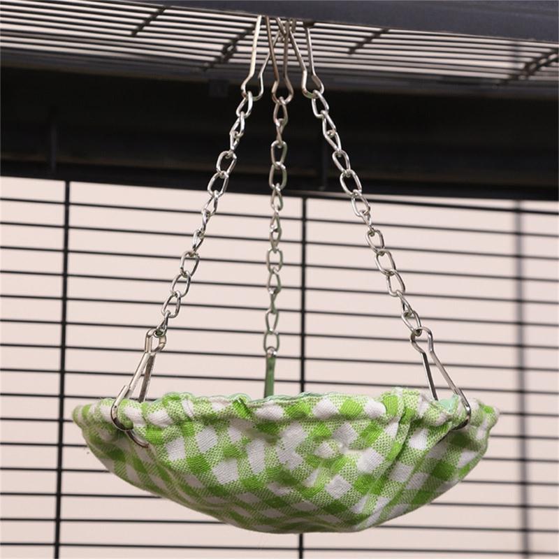 Hanging Bird Hammock Swing Small Size Bird Sleepings Huts for Conures,Budgies Waterproof Bird Bed for Cage