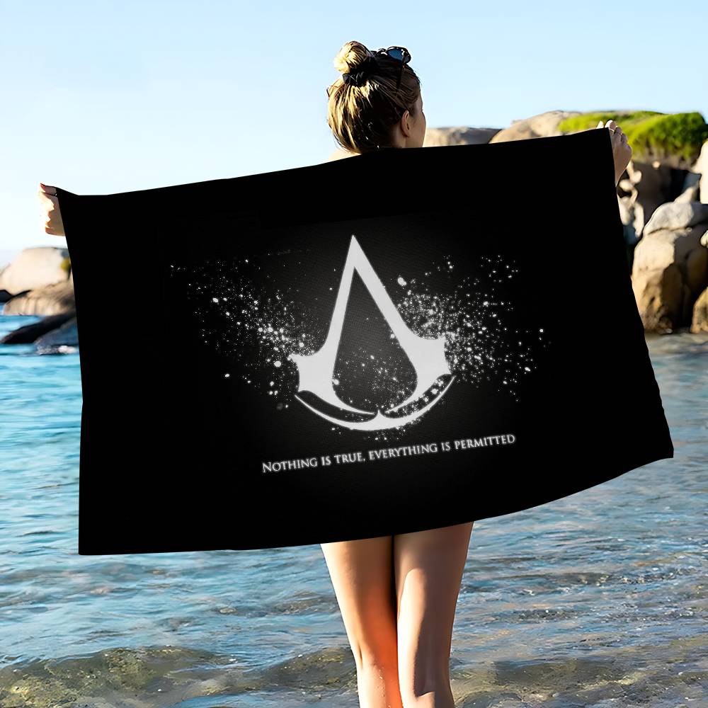 Spiel A-Assassins C-Creeds Mikrofaser Strandtuch Saugfähig Schnelltrocknend Weich Yoga Schwimmen Resort Bergsteigen Handtuch