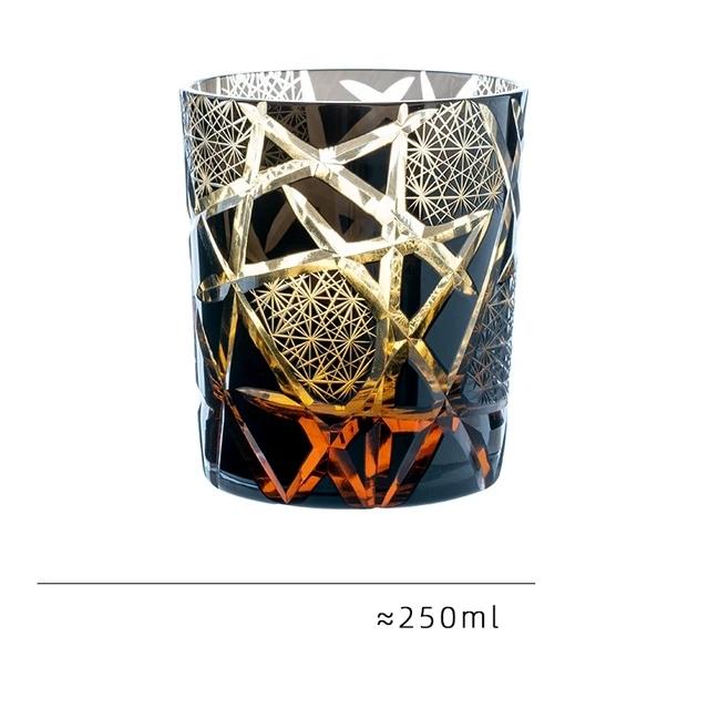 Dropshipping Whiskey Glass With Wooden Box Japanese Gift Wineglass Crystal Wine Glasses Chivas Brandy Snifter Cognac Tasting Cup
