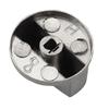 4pcs 4mm Stove Control Knobs Gas Hob Knob Metal Range Burner Switch Button Zinc Alloy Knobs Replacement For Cooktop Stove Oven