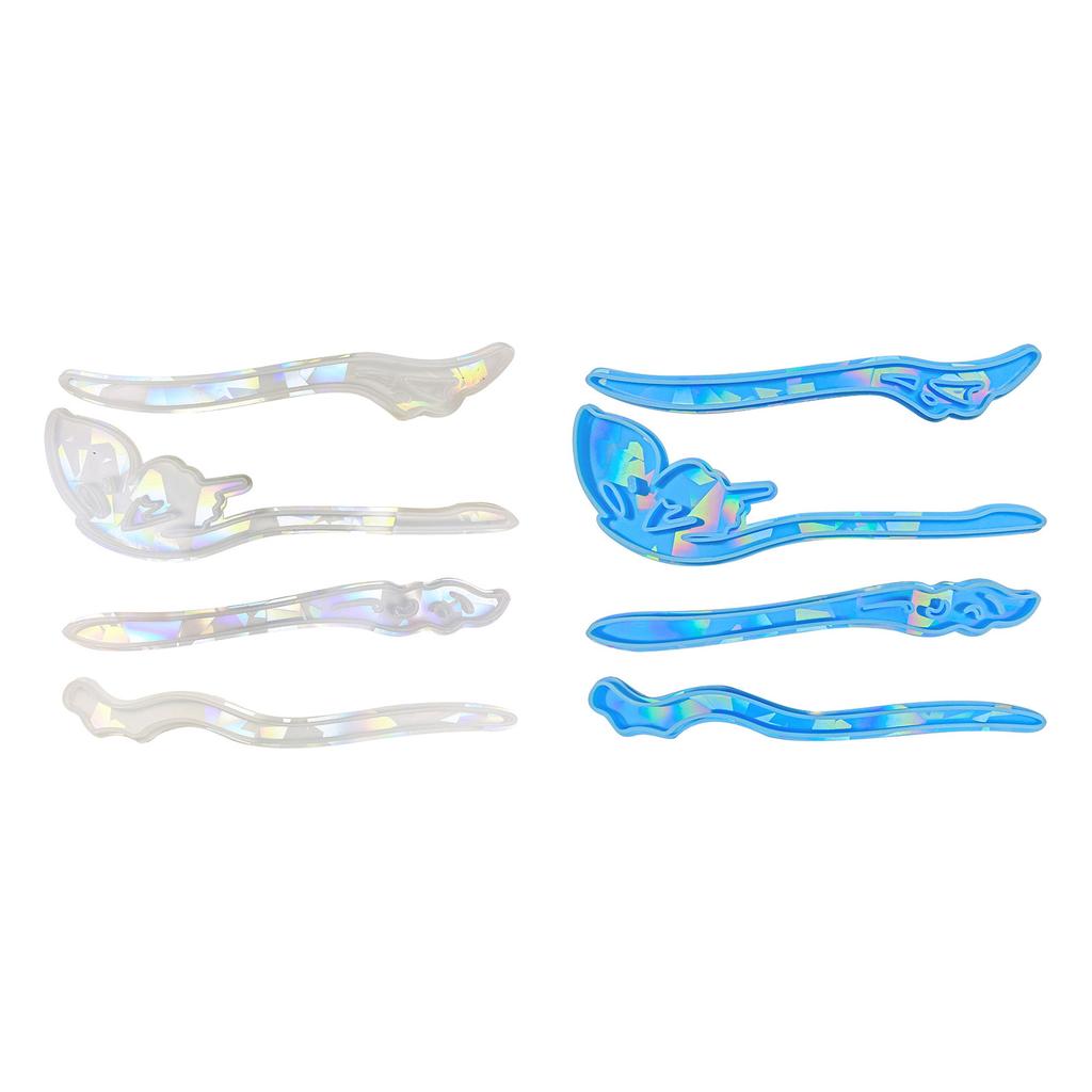 Holographical Hairpin Mold Vintage Hair Stick Silicone Mould Jewelry Making Hair Clip Resin Molds Crystal Epoxy Casting