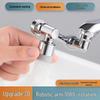 Full Copper Rotating Bathroom Faucet with Splash-Proof Nozzle