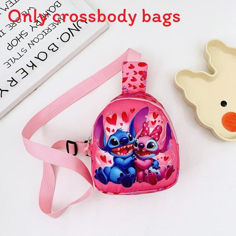 Lilo Stitch Kids Cartoon Mini Backpack With Polyester Fabric For Toddler Daily Use