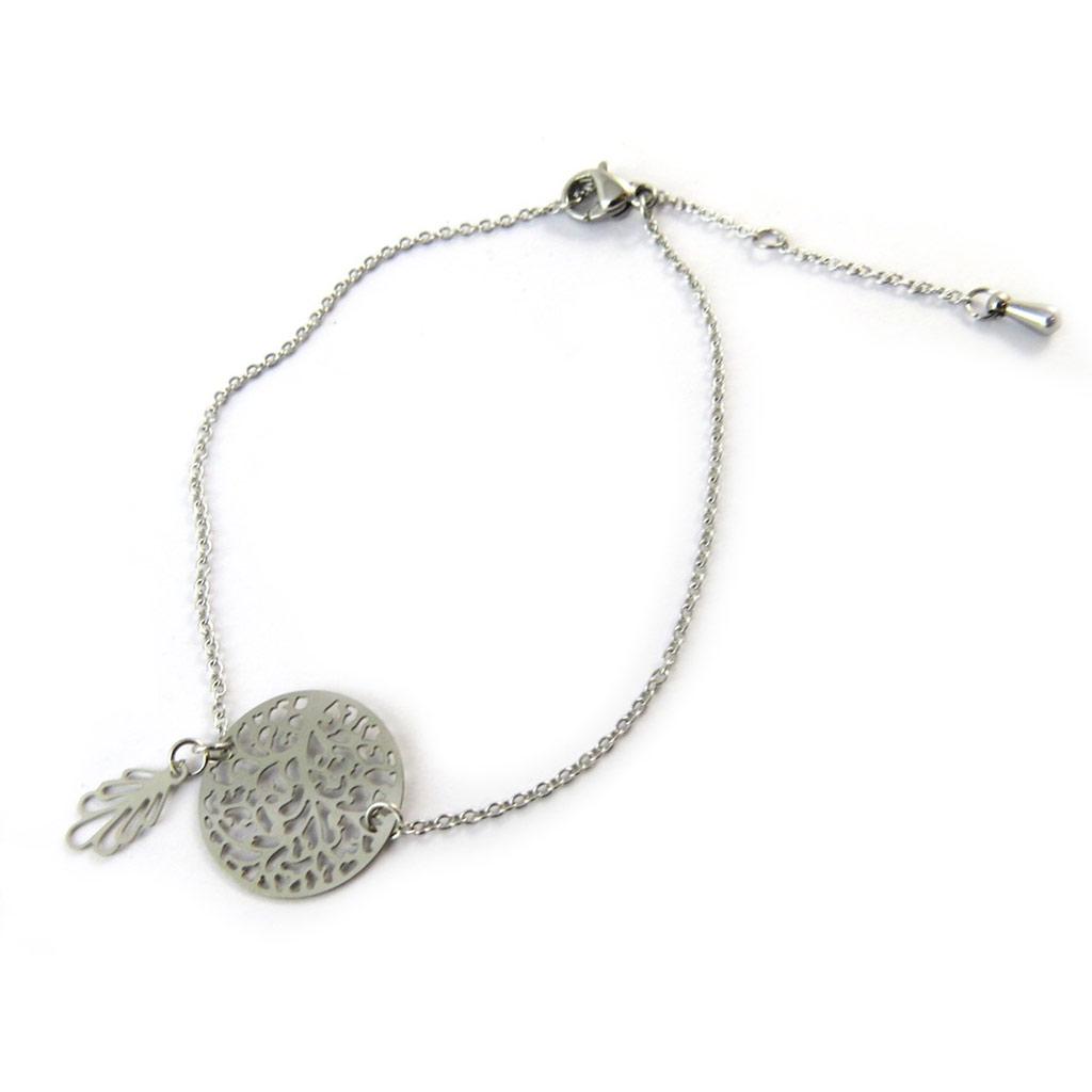 Les Trésors De Lily [N8097] - Silver 'Carmen' Bracelet