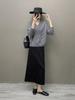 Women's Retro V-Neck Cashmere Sweater - Loose Fit, Cable Knit, Long Sleeve Pullover for Autumn & Winter