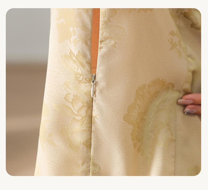 2026 Elegant New Style Chinese Jacquard Embroidered Short-Sleeve Summer Top