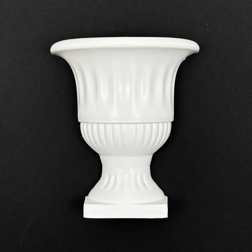 New French Oil Painting Half Wall Vase Hand-Painted DIY Half Wall Flower Pot White Wall Mounted Vase Floral Arrangement