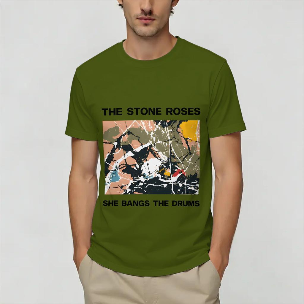 Vintage TShirt Summer The Stone Roses Hip Hop T Shirts Cotton Tee Shirt for Unisex Awesome Cheap Short Sleeve Tees