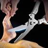 Ultra Sharp Kitchen Scissors Cut Chicken Bone Fish and Meat Scissorses Plastic Handle Stainless Steel Blade Strong Scissors5