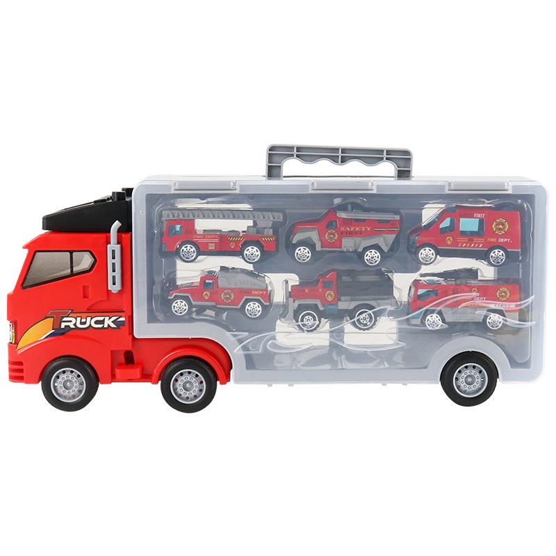 Modello di Auto Giocattolo Camion dei Pompieri da Corsa in Lega per Bambini