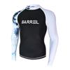 Mens Long Sleeve Rash Guard UPF 50 Sun Protection Swim Shirt Surfing Swimming Snorkeling