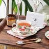 WOOCH Ceramic Couple's Cup and Saucer Gift Set