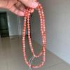 South Red River Buddha Beads Multi-Strand Bracelet with Ice-Floating Red Flowers
