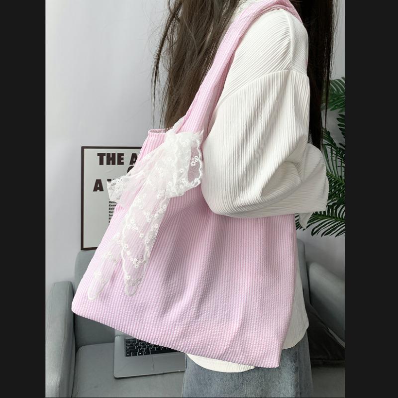 Bolso Tote de Hombro de Gran Capacidad Estilo Escolar para Viajar Debajo del Brazo