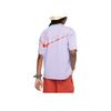 Nike Sportswear Printed Logo Round Neck Solid Color Short Sleeve T-Shirt Kids Tops Hydrangea FN9692-515