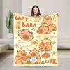 Cute Capybara Blankets  Flannel Awesome Warm Throw Blanket for Coverlet Decoration