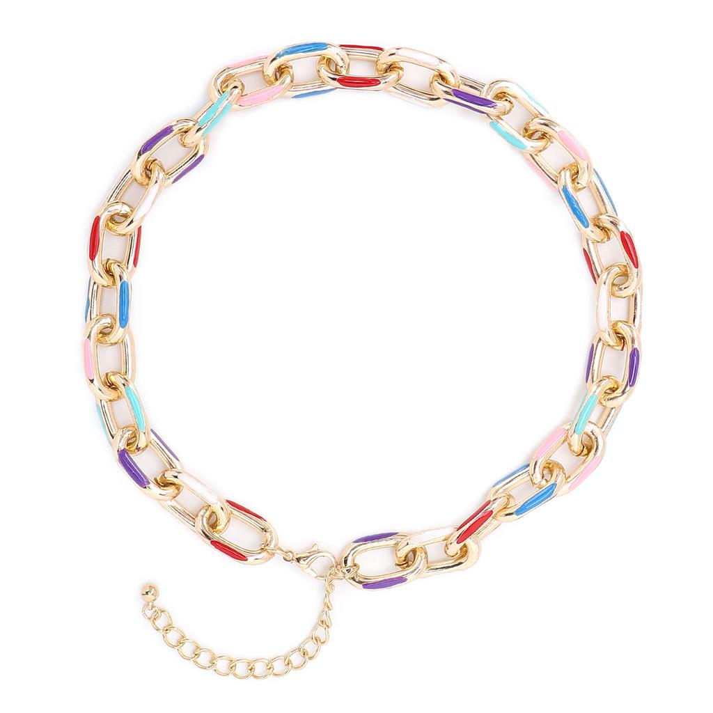 Hip Hop Chain Hypoallergenic Elegant Classic Alloy Necklace for Clothing Decorations