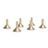 100pcs Funnel Shape Incense Cone Tray Alloy Incense Stick Rack Metal Cone Holder for Teahouse Living Room