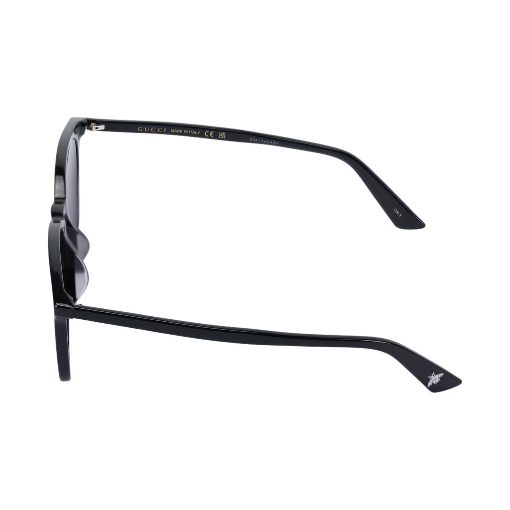 Gucci Round Sunglasses Black/Grey Unisex Eyewear GG0154SA-005