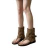 2026 Retro Sommer Thong Sandalen für Damen - Dicke Sohle, Modischer Hot Girl Stil