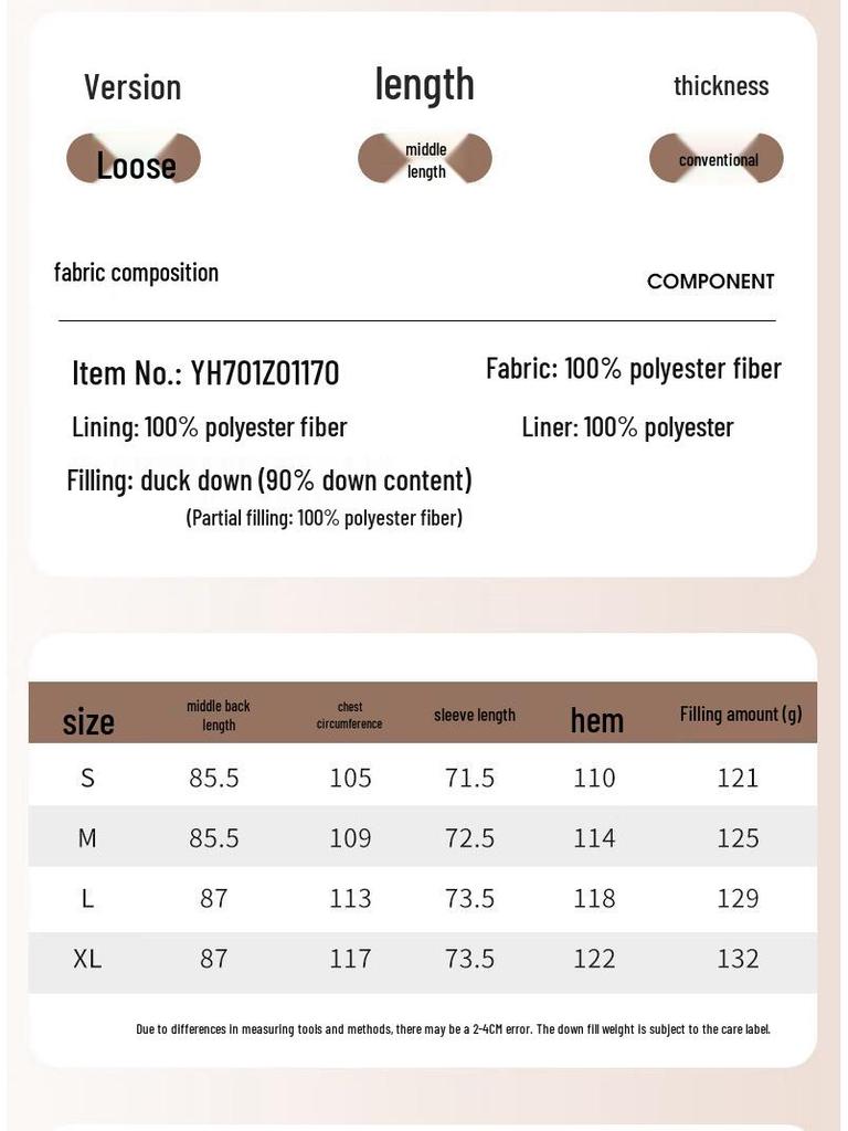 Yalu Women's Mid-Length Detachable Hooded Down Jacket