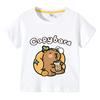 T-shirt en coton pour enfants T-shirt Capybara pour enfants 3-10 ans Garçons Mignon Capybara Col rond Hauts T-shirt Vêtements pour enfants Pour l'été