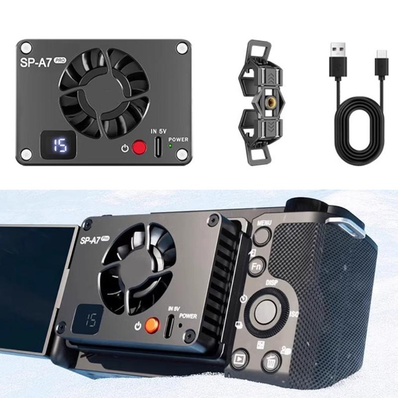 External Camera Cooling Device Adjustment SP A7+ Semiconductor Technology Efficient For A7M4 A7C ZVE1/10 A6700s Cameras