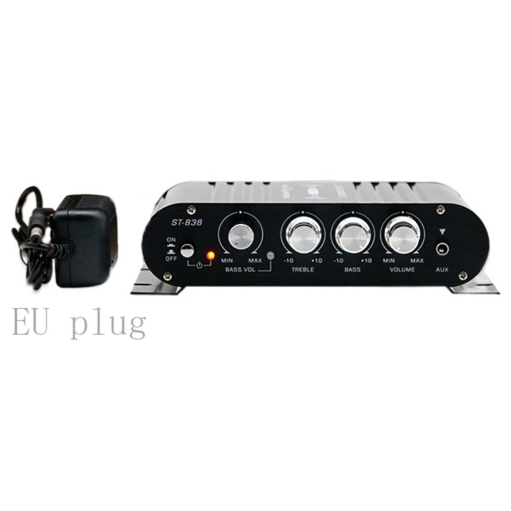 Amplificador Subwooferoof ST-838 2.1 Canales Amplificador de Potencia para Altavoz/Teléfono/Ordenador/DVD