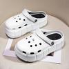 Womens Sandals  Hole Shoes Chunky Slippers Summer Beach Shoes Outdoor Green Platform Sandals